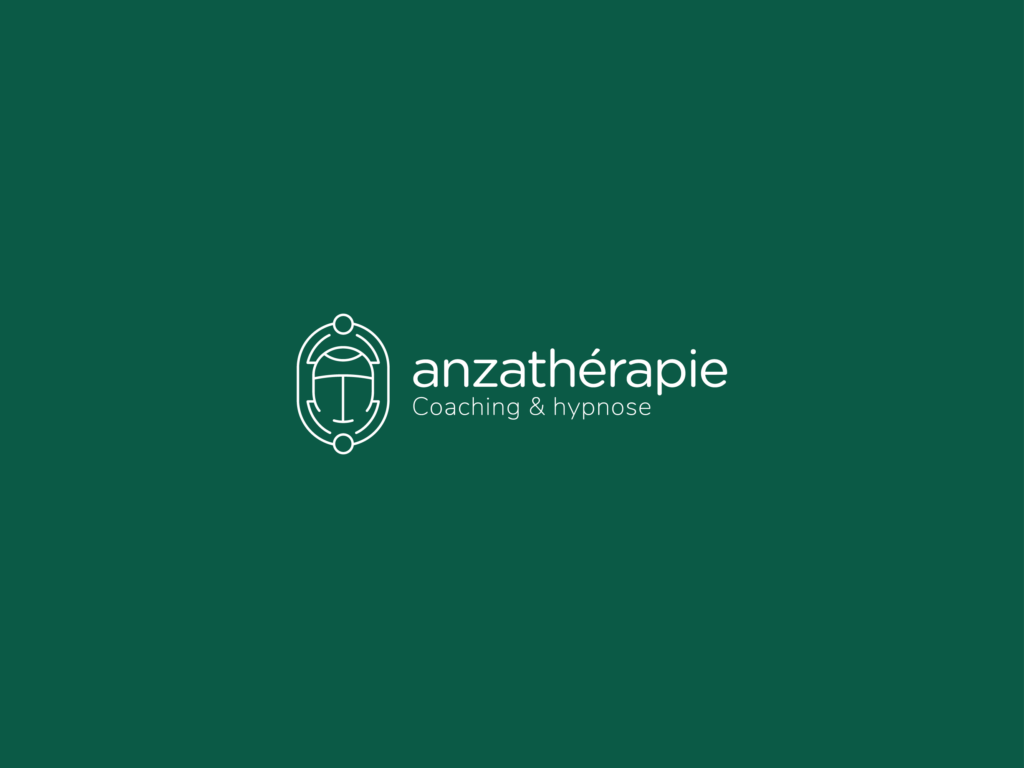 Logo & identité visuelle de Anzathérapie, coach & hypnothérapeute